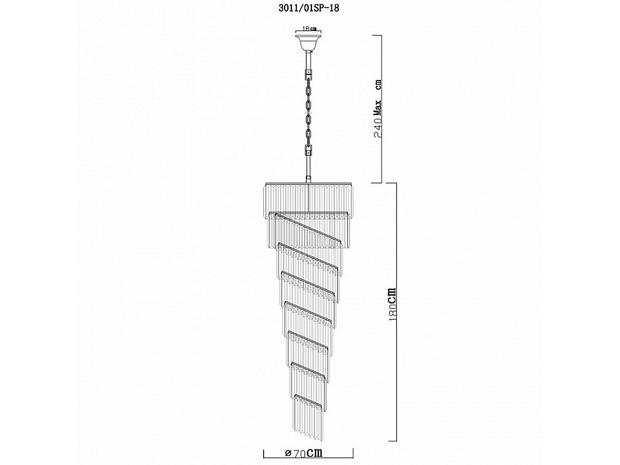 Подвесной светильник Divinare Charlotte 3011/01 SP-18