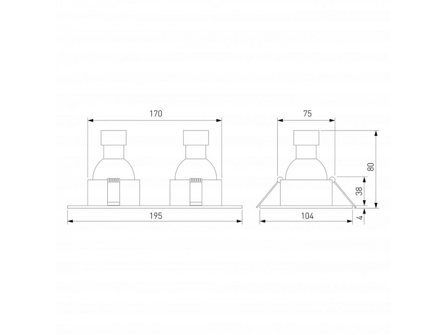 Встраиваемый светильник Elektrostandard Andi 15700/02