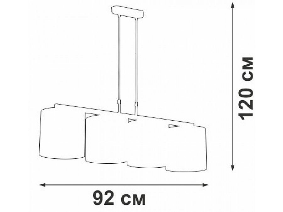 Подвесной светильник Vitaluce V2882 V2882-1/4S