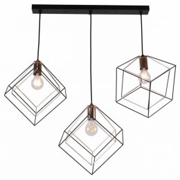 Подвесной светильник Imex MD.0830 MD.0830-3-P BK+FGD