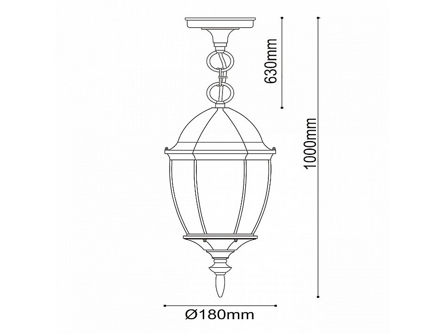 Подвесной светильник DeMarkt Фабур 1 804010401