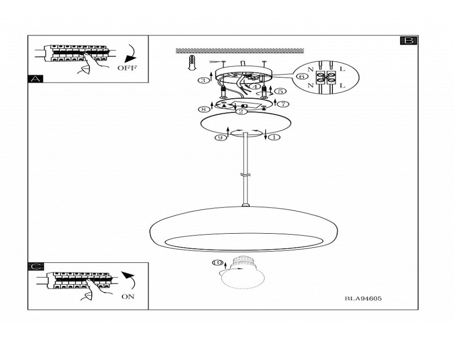 Подвесной светильник Eglo Mogano 1 94605