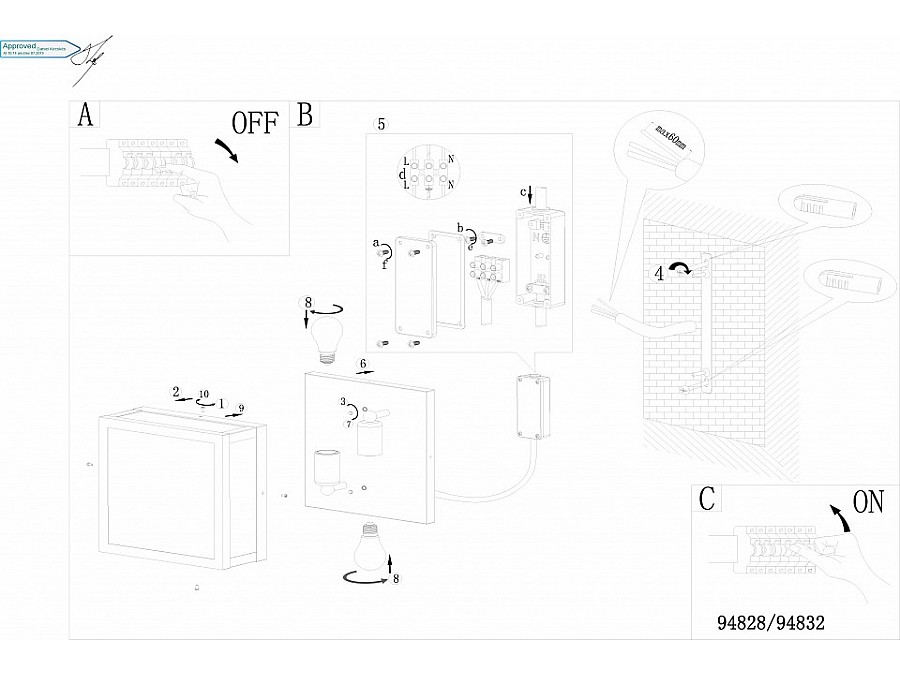 Накладной светильник Eglo Alamonte 1 94832