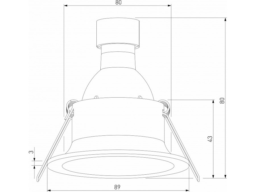 Встраиваемый светильник Elektrostandard Andi a067713