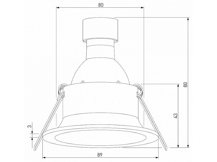 Встраиваемый светильник Elektrostandard Andi a070143