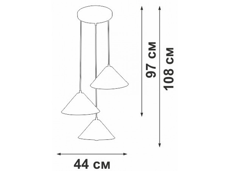 Подвесной светильник Vitaluce V3093 V3093-1/3S