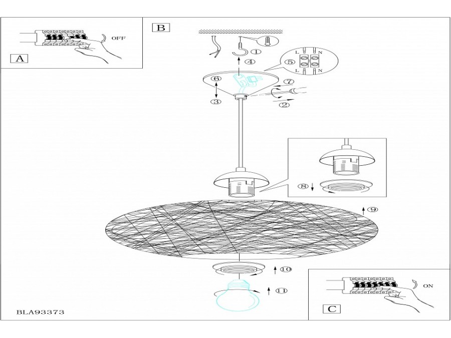 Подвесной светильник Eglo Campilo 93374