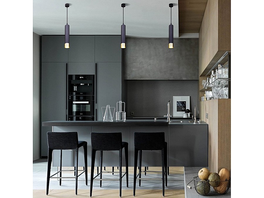 Подвесной светильник Eurosvet DLN106/DLN107 DLN107 GU10 черный/золото