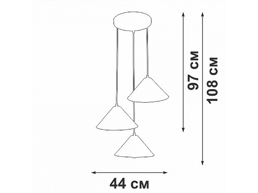 Подвесной светильник Vitaluce V3093 V3093-0/3S