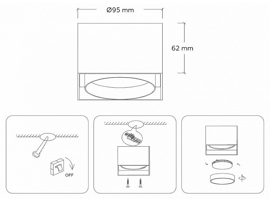 Накладной светильник Ambrella Light TN TN70865