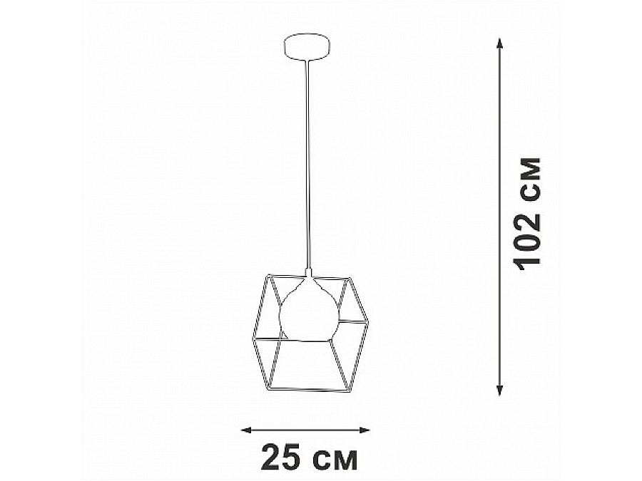 Подвесной светильник Vitaluce V3789 V3789-0/1S