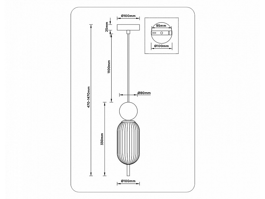 Подвесной светильник Ambrella Light LH LH53101