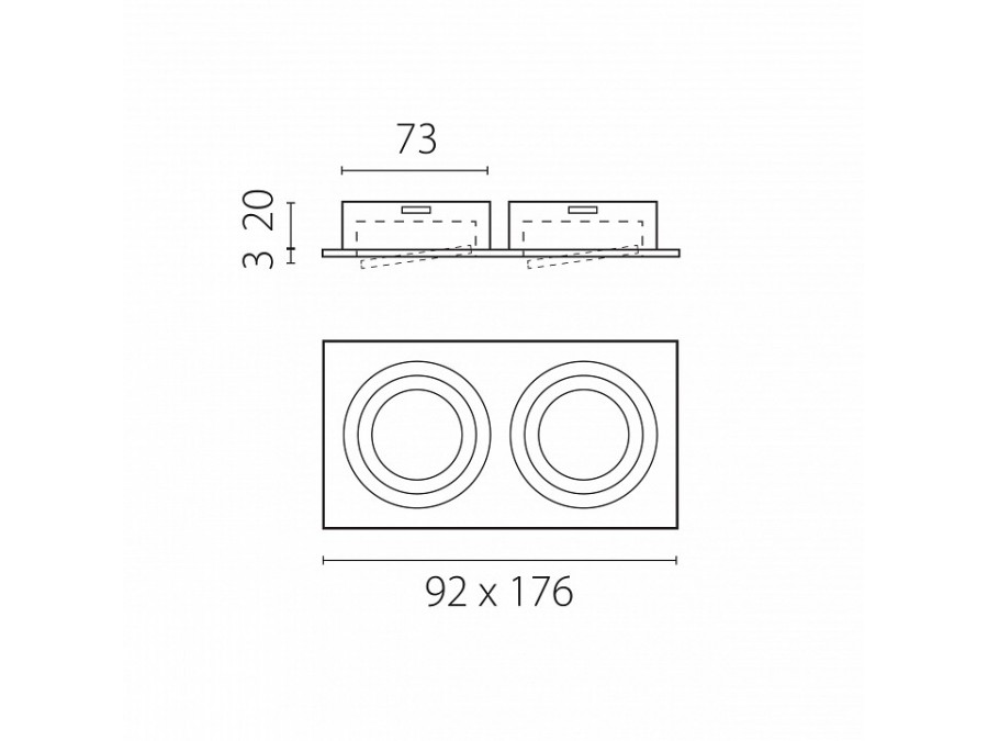 Встраиваемый светильник Lightstar Singo Base 011626