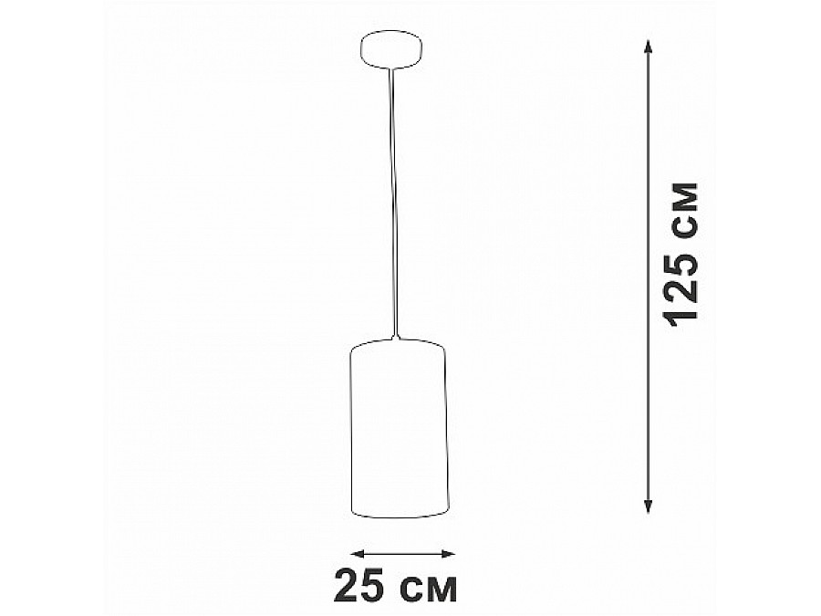 Подвесной светильник Vitaluce V2895 V2895-0/1S
