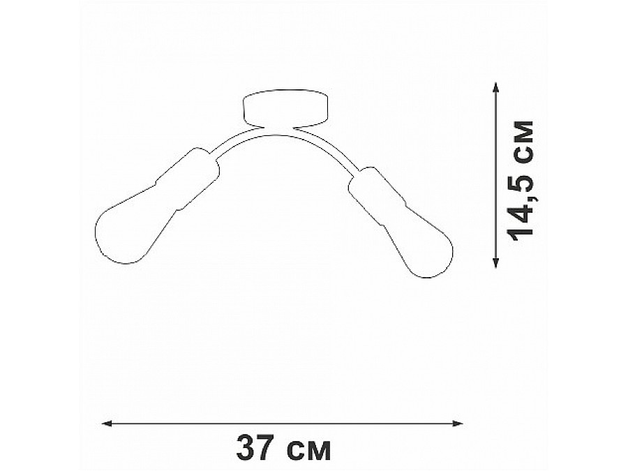Накладной светильник Vitaluce V4989 V4989-0/2PL