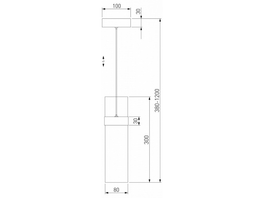 Подвесной светильник Eurosvet Lumen 50244/1 LED черный/прозрачный