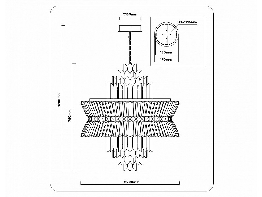 Подвесной светильник Ambrella Light LH LH41023