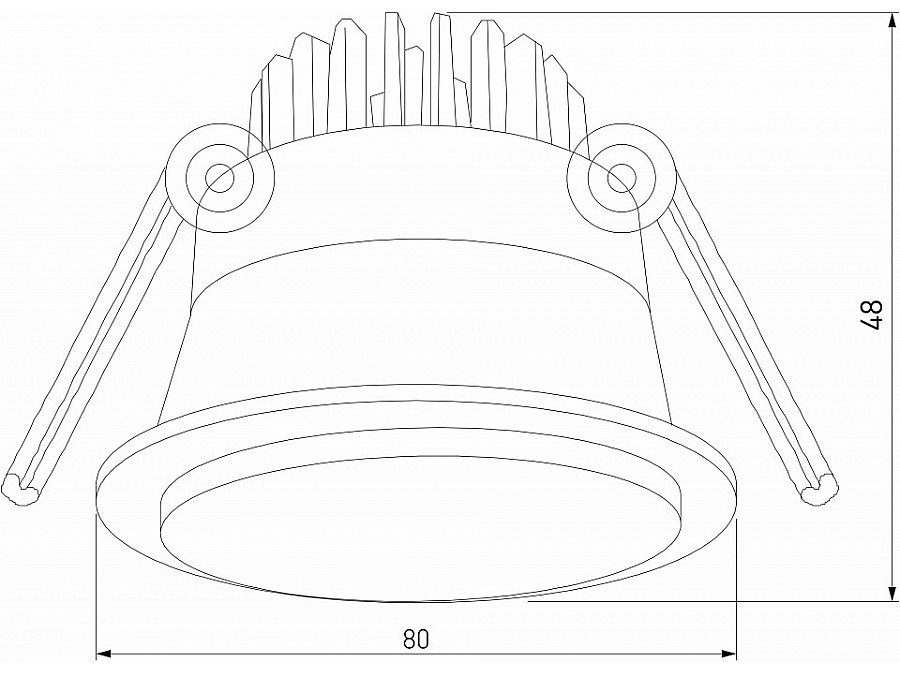 Встраиваемый светильник Elektrostandard Mils a064267