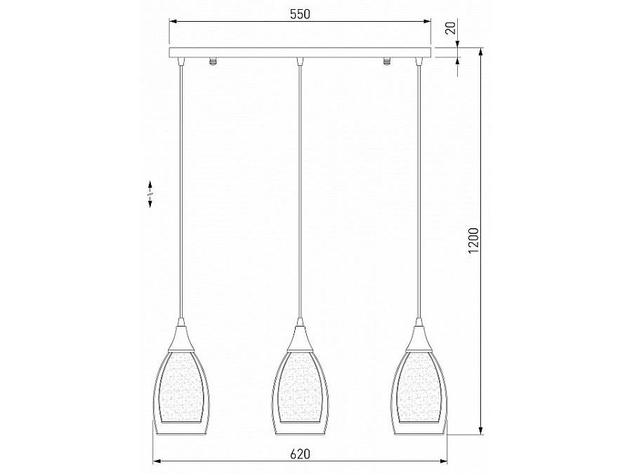 Подвесной светильник Eurosvet Cosmic 50285/3 черный жемчуг