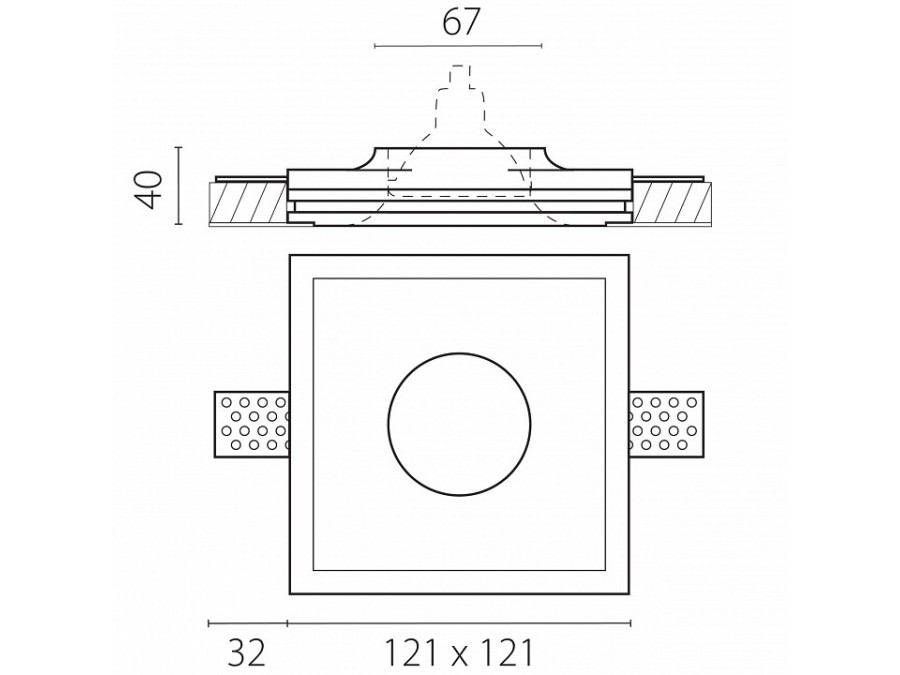 Встраиваемый светильник Lightstar Anello 002000