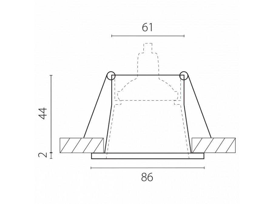 Встраиваемый светильник Lightstar Levigo Base 010056