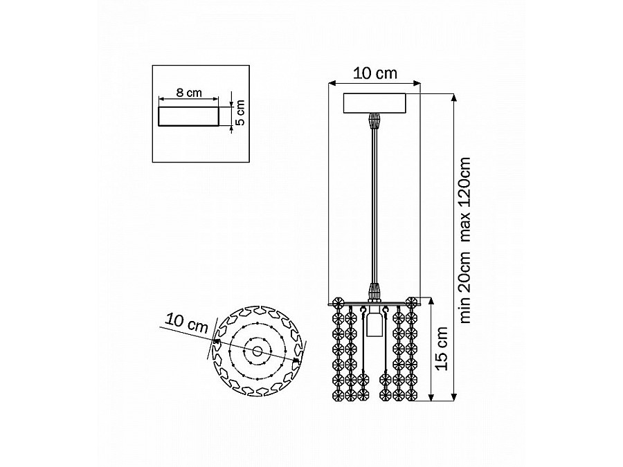 Подвесной светильник Lightstar Cristallo 795314