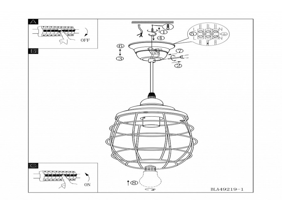Подвесной светильник Eglo Bampton 49219
