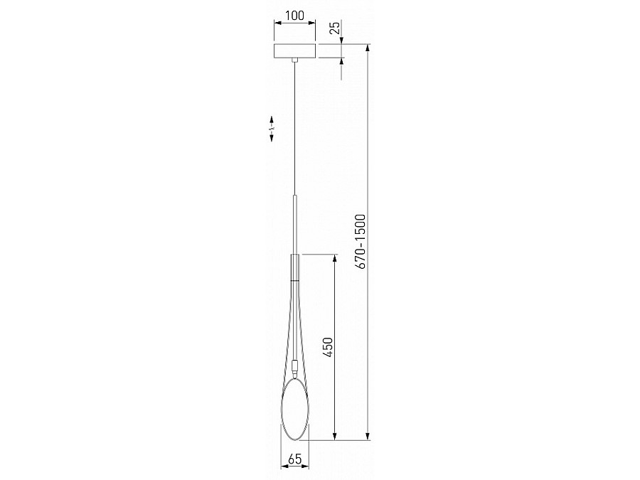 Подвесной светильник Eurosvet Folio 50224/1 прозрачный
