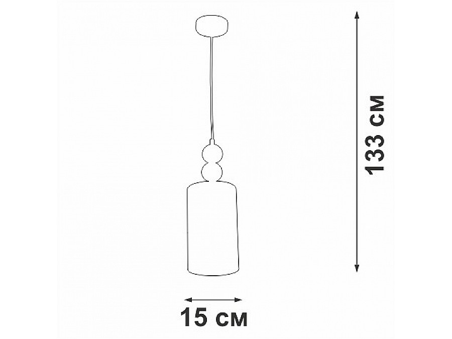 Подвесной светильник Vitaluce V2892 V2892-0/1S