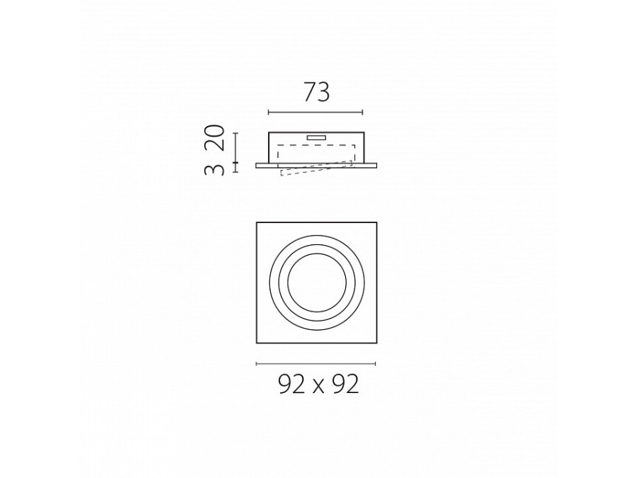 Встраиваемый светильник Lightstar Singo Base 011625