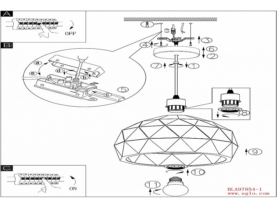 Подвесной светильник Eglo Roccaforte 97841