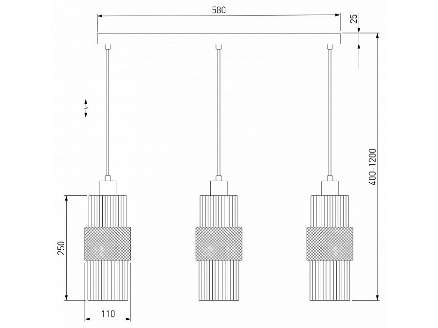 Подвесной светильник Eurosvet Soho 50209/3 бронза