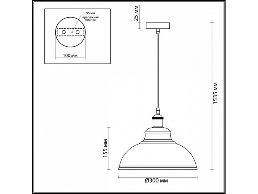 Подвесной светильник Odeon Light Mirt 3366/1