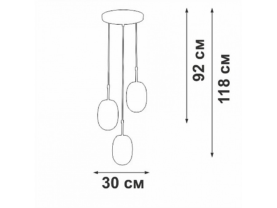 Подвесной светильник Vitaluce V28210 V28210-1/3S