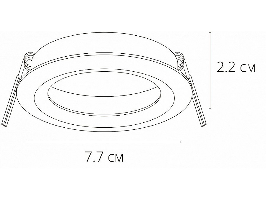 Встраиваемый светильник Arte Lamp Mira A2861PL-1BK