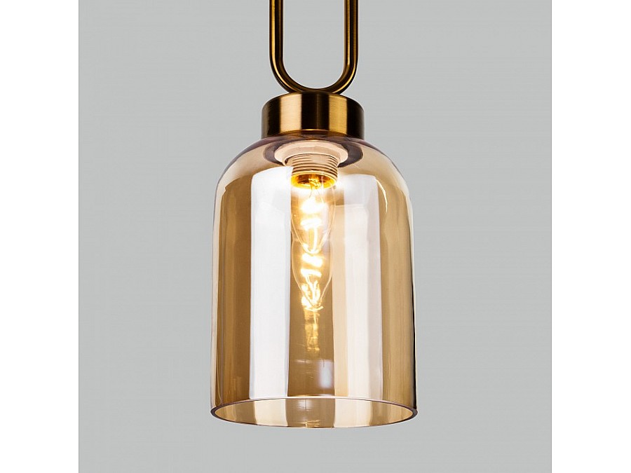 Подвесной светильник Eurosvet Flou 50229/1 янтарный