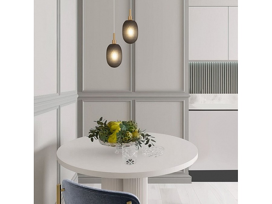 Подвесной светильник Eurosvet Pineapple 50266/1 дымчатый