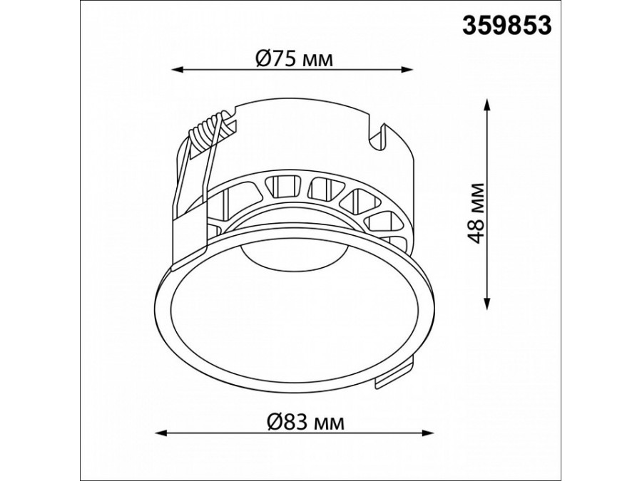 Встраиваемый светильник Novotech NOVA 359853