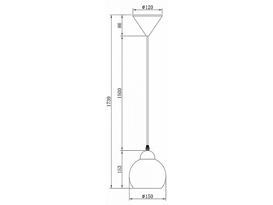 Подвесной светильник Escada Solo 10178/1S White