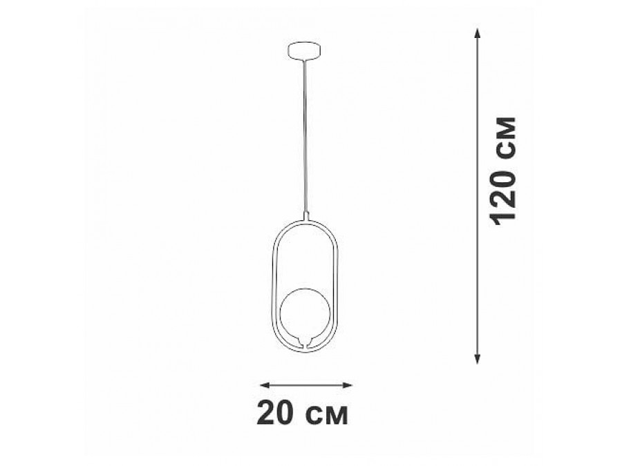 Подвесной светильник Vitaluce V2569 V2569-1/1S