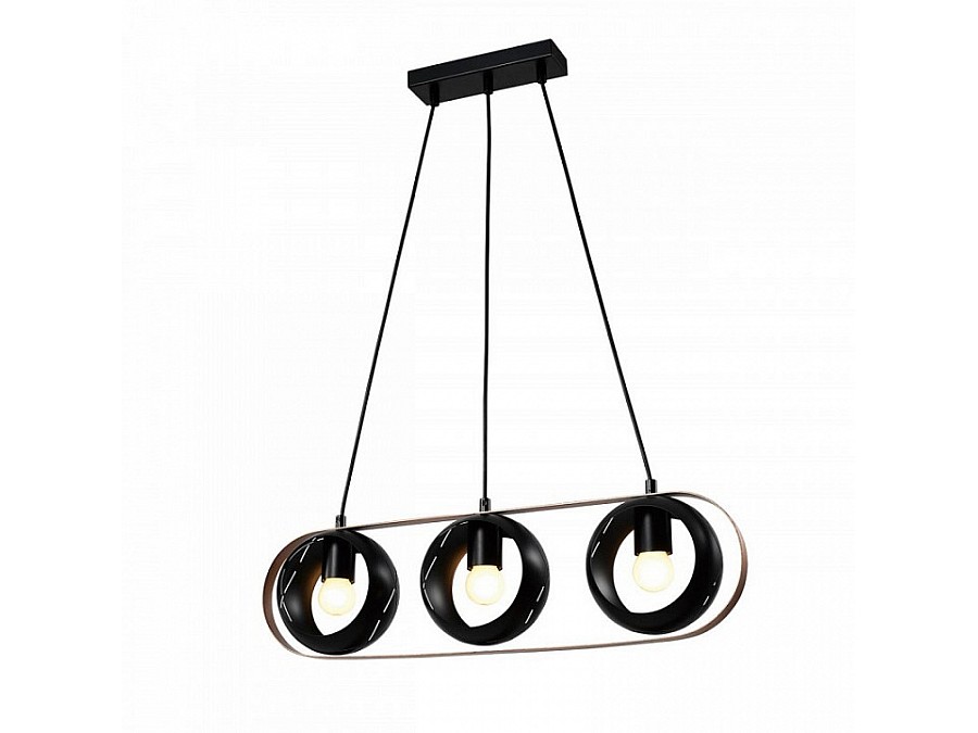 Подвесной светильник Imex Rolf MD.21744-3-P-BK+CP