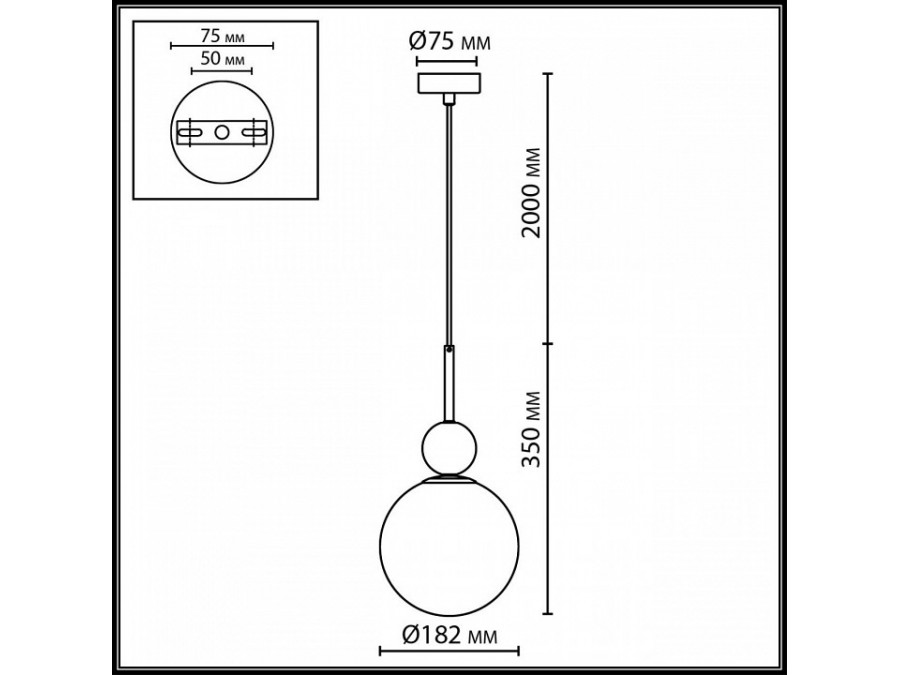 Подвесной светильник Odeon Light MIDCENT 6625/1A