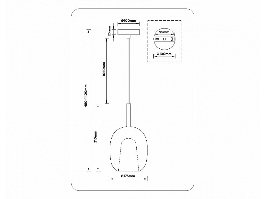 Подвесной светильник Ambrella Light LH LH11125