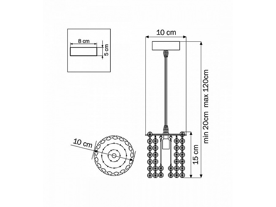 Подвесной светильник Lightstar Cristallo 795312