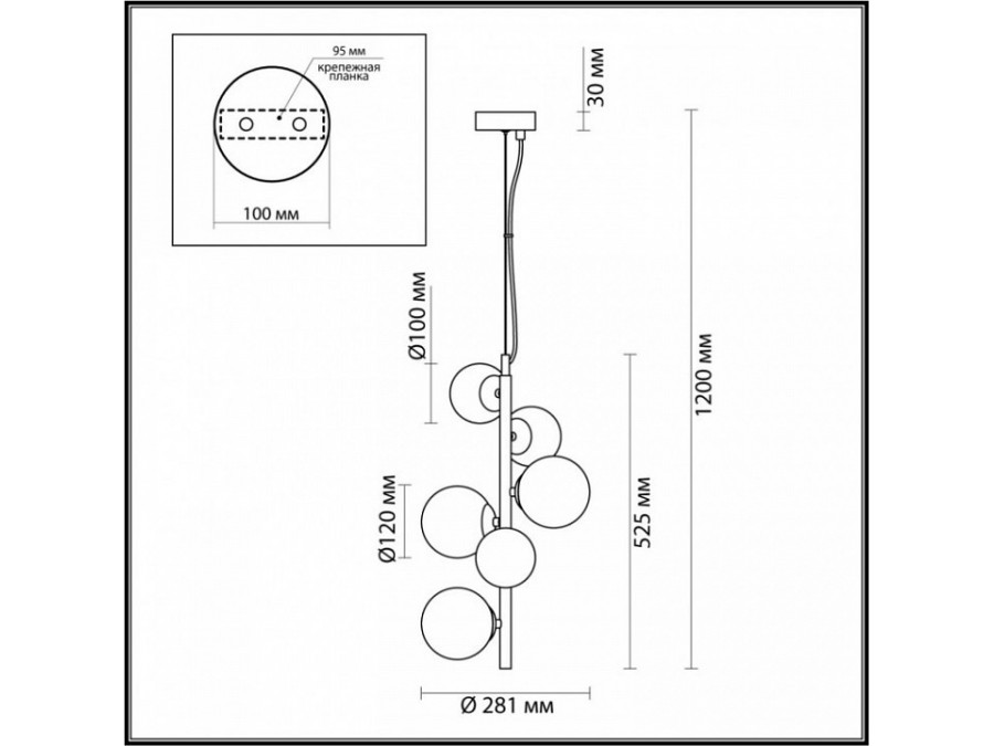 Подвесной светильник Odeon Light Tovi 4818/6