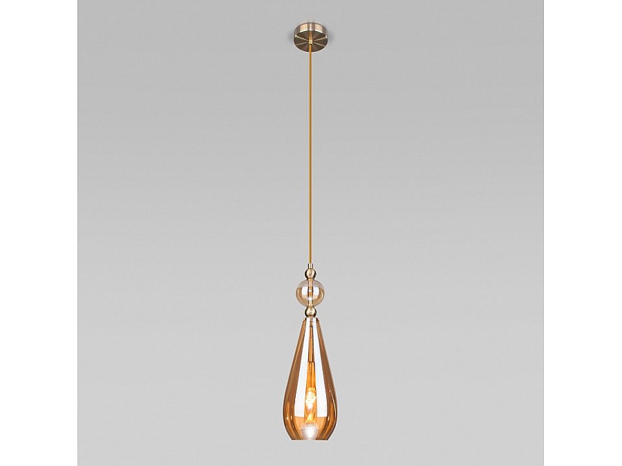 Подвесной светильник Eurosvet Ilario 50202/1 янтарный