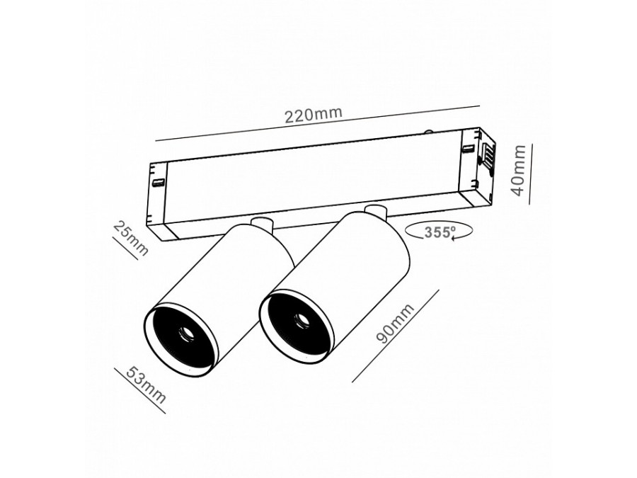 Светильник на штанге Imex  IL.0050.5011-GU10-GAB