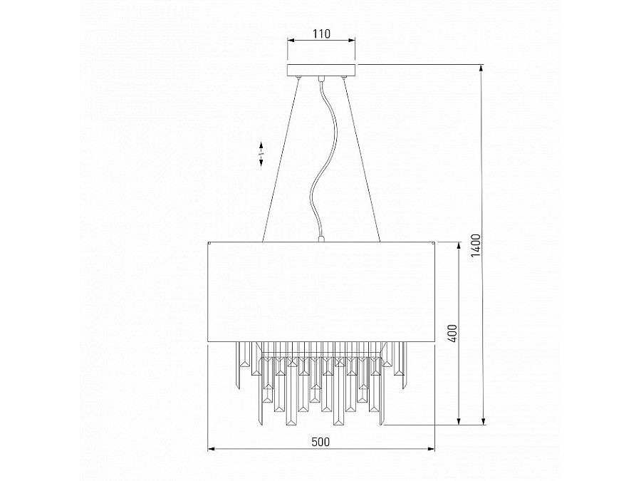 Подвесной светильник Eurosvet Amantea 10122/6 хром/прозрачный хрусталь Strotskis Smart