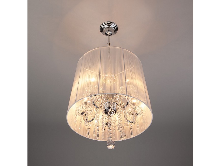 Подвесной светильник Eurosvet Allata 2045/5 хром/белый