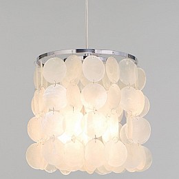 Подвесной светильник Eurosvet Sandra 60185/1 хром/перламутр